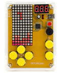 Hands On Soldering Game Kit With Five Retro Classics In An Acrylic Case, USB Cable And Battery Box, Big 12mm Buttons