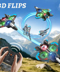 Foam RC Plane For Kids And Adults With Two Batteries, 360 Degree Flips, LED Lights, mountain background and remote control