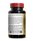 Side view of Calcium Magnesium Complex With Vitamin D And Boron For Strong Bones, Nerves, And Muscles, 100 capsules bottle label.