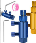 Two Pack Stripped Screw Extractor Set For Damaged Faucets And Pipes, Heavy Duty Bolt And Thread Extractor Tool in Blue and Gold