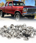 Stainless Steel Mounting Hardware Kit For 3 Leg West Coast Mirror For Ford F Series Trucks 1967 Through 1979 with classic Ford truck