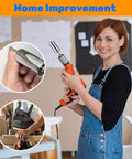 Universal Socket Wrench Kit With Power Drill Adapter, 54 Pin Spring Socket Set in use during home improvement tasks
