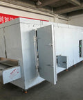 Heavy Duty Tunnel Freezer With Rock Solid Conveyor Belt For Quick Freeze Meat Seafood And Veggies Industrial Iqf Rapid Freezing Machine exterior view in industrial setting.