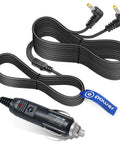 Dual Screen Car Charger and AC DC Power Adapter for Portable DVD Players Including Ematic Proscan Spectroniq WONNIE Milanix NaviSkauto and More