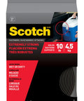 Heavy Duty Reclosable Fastener Roll With Weatherproof Adhesive, Dual Lock Tape That Holds Up To 10 Lbs, Indoor Outdoor Use, 1 Inch Wide By 4 Feet Long, Black, Industrial Strength in package