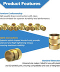 Pro Grade Brass Heat Set Threaded Inserts Kit For 3D Printing And Plastic Parts, 470 Pieces, M2 M2.5 M3 M4 M5 M6, Knurled For Easy Install And Secure Fastening