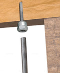 Sammys 8038957-50 DSTR Vertical Threaded Rod Anchor for steel structures with electro-zinc finish, shown installed