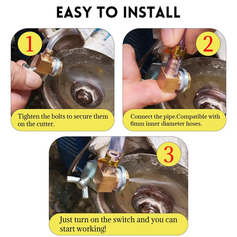 Steps for installing Debris Remover Water Sprayer For Cutting Machines With Universal Coolant Misting Kit CNC Milling Pro Debris Control.