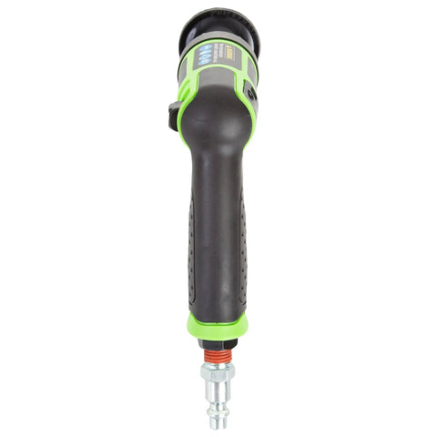 Heavy Duty Mini Air Surface Prep Sander Kit for Tight Spaces, Pro Grade Car Body Sanding Tool, front view, black and green