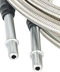 Heavy Duty Stainless Steel Fuel Line Quick Swap Kit For Chevy Silverado 1500 Gmc Sierra 1500 V8 Rigs features braided hose ends.