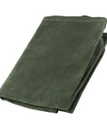 Folded Waxed Canvas Roll Bag With 8 Slots For Knives Up To 17 Inches, Portable Cutlery Carrier, Army Green