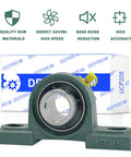 Heavy Duty Pillow Block Bearing 1 Inch Bore Cast Iron Mounted Bearing Block Self Aligning For Industrial Machinery, 4 Pack