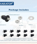 10 Pack RV Water Tank Probe Sensors Screw In Water Level Sensors For Fresh Gray And Black Water Tanks Package Contents