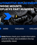 Engine bay showcasing Front Engine Motor Mount For Infiniti QX60 2018-2020 And Nissan Altima 2.5L L4 Engine with part numbers.
