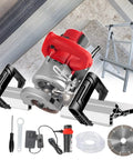 Precision Electric Tile Chamfer Machine With 43 Degree Angle Cutter Uses 12V Wet Cooling System Delivering 13000 Rpm, accessories included.