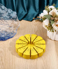 Heavy Duty Pine Wood Stained Glass Jig Featuring Smooth Adjustable Angles For Flawless 3D Soldering Crafts displayed on wooden table.