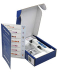Comprehensive Home Water Test Kit For Lead Bacteria Nitrates Ph Hardness Chlorine Copper Iron And More With Digital Tds Meter open box with testing strips and meter inside.