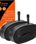 2-Pack 27.5 Inch Heavy Duty Bike Tubes 27.5x1.75 to 2.40 AV Schrader Valve 32mm 45 62 584 Inner Tubes packaging and product