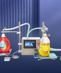 Hustle Ready Commercial Double Head Liquid Filling Machine Featuring No Sweat Anti Drip Design, filling oil and beverage.