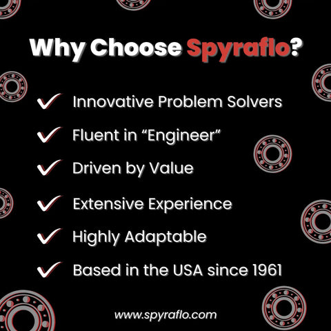 Why choose Spyraflo? Innovative problem solvers, fluent in engineer, driven by value, extensive experience