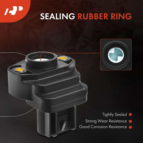 Throttle Position Sensor TPS For Dodge Dakota Durango Ram Jeep Grand Cherokee Liberty Commander Plug And Play Easy Install Replacement Fits 2002 2006 Models With 2.4L 3.7L 4.0L 3.9L Engines black plastic sensor with sealing rubber ring