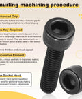10 Pack M2.5 0.45x8 Socket Head Cap Screws Carbon Steel Allen Drive Black Oxide Machine Grade 12.9 Internal Hex Coarse