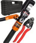 8 Ton Hydraulic Wire Rope Crimping Tool For Stainless Cable Railing Fittings, Hand Swager And Cutter Kit with case