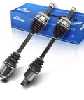 Front CV Axle Set For Kia Optima 2011 2012 2013 2014 2015 FWD Left And Right ABS Tone Ring Included 28 Inboard Spline 30 Outboard Spline Turbo Ready Replacement, two axles on box