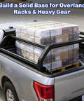 Stainless Steel 4 Piece Truck Bed Stake Pocket Mounting Kit For Pickup Trucks With Standard Rail Pockets Heavy Duty Tough As Nails Stake Pocket Mounts For Easy Install And Long Lasting Durability on pickup bed with cargo rack