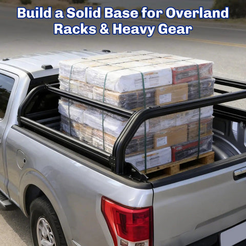 Stainless Steel 4 Piece Truck Bed Stake Pocket Mounting Kit For Pickup Trucks With Standard Rail Pockets Heavy Duty Tough As Nails Stake Pocket Mounts For Easy Install And Long Lasting Durability on pickup bed with cargo rack