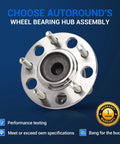 Rear Wheel Hub And Bearing Assembly For Hyundai Elantra 2007 2012 With ABS 5 Lug Replacement Part 512340 Fits 4 Wheel ABS