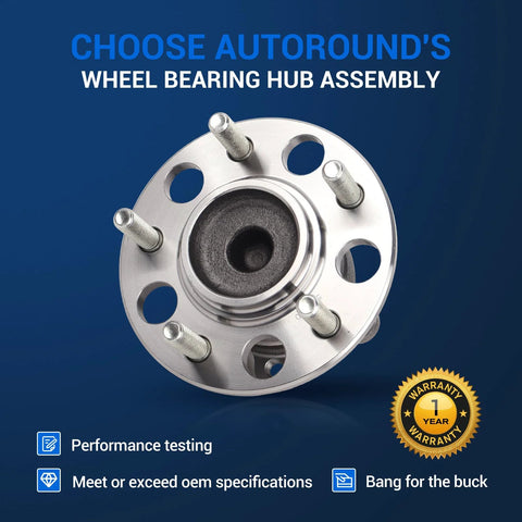 Rear Wheel Hub And Bearing Assembly For Hyundai Elantra 2007 2012 With ABS 5 Lug Replacement Part 512340 Fits 4 Wheel ABS