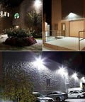 Wall Pack Light High Efficiency No Fuss 30W 4050lm 5000K Dusk To Dawn Photocell Outdoor Security Flood Light illuminating building exteriors