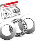 Thrust Needle Roller Bearing Set With Washers Two Set Pack Built Tough For Lawn Tractors And Automotive Steering Five Eighths Inch Bore