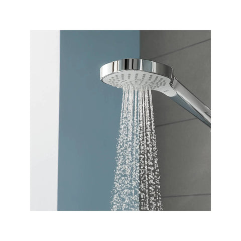 Low Flow 4 Inch Handheld Shower Head With SoftRain, IntenseRain, And Pulsating Massage Modes, EcoRight Water Saving Design, side view
