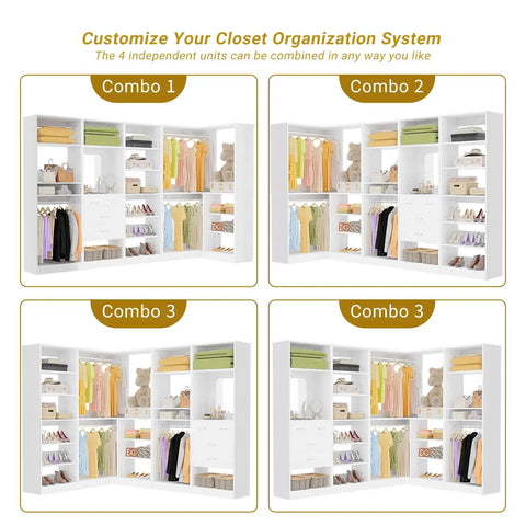 Beat The Clutter Game With This Dope Freestanding Closet System Built To Max Out Your Space Featuring Modular Wardrobe Organizers display.