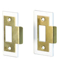 Mixed 2 Pack Door Latch Repair Kit With Brass Finish For Quick Fix In Minutes No Tools Needed Slim Profile