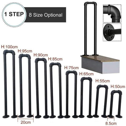Straight Up Slick Modern Stairs Handrail For Indoor Outdoor Steps Easy Wall Mount Safety Banister Gold Finished One Step Porch Deck Railing Rock Solid Build No Sweat Install Top Notch with size options.