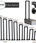 Modern Gold Wrought Iron Stair Handrail Easy Peasy Single Step Porch Deck Banister For Indoor Outdoor Home Rock Solid Heavy Duty Safety Railing Smooth Finish, showing height options and sturdy design.