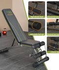Adjustable Weight Bench For Home Gym Foldable 700 LBS Capacity With 9 Backrest Angles Incline Decline Flat Positions Fast Adjustment