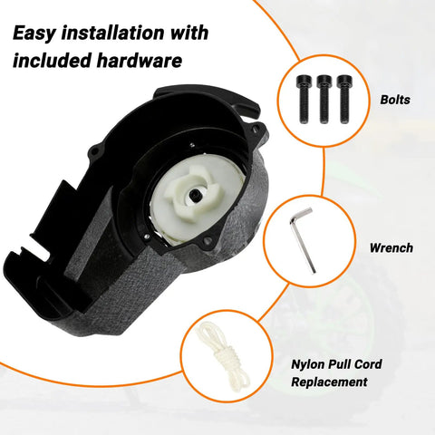 Pull Start Assembly Recoil Starter For 50cc 47cc 49cc 2 Stroke Dirt Bikes ATVs Go Karts Pocket Mini Bikes And Quad Choppers with hardware