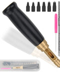 Dope Leather Hole Punch Kit With Six Size Tips 1.5Mm 2Mm 2.5Mm 3Mm 3.5Mm And 4Mm For Belts, Watch Bands, And Handbags