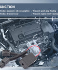 Engine view with VCM Muzzler Harness Disable Kit Replacement For Honda 3.5L V6 Engine and Acura 2013 Plus installed.