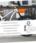 Rock Solid Mountain Bike Disc Brake Kit Featuring Hella Grippy Stopping Power and Lightweight Trail Upgrades Compatible with Most Fat Tire Cruisers and Dirt Bikes Premium Hydraulic Pads for Smooth Riding on a silver mountain bike.
