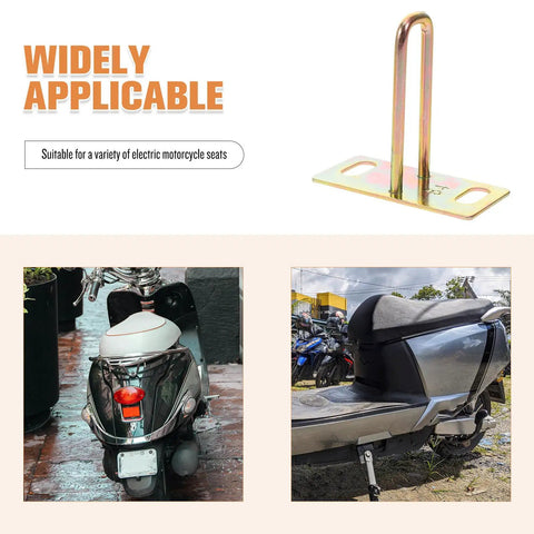 4 Pack Metal Electric Bike Seat Lock Hooks For Electric Bikes And Scooters Tough As Nails Metal Construction on scooter seat