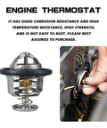 Heavy Duty Coolant Thermostat With Integrated Seal Gasket For Honda Civic Crv Odyssey Crz Insight Engine Cooling displayed with a hand installation.