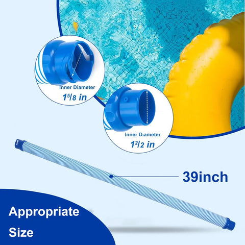 Six Pack Pool Cleaner Hose Replacement Kit for MX6 MX8, 39 Inch Length Each, Twist Lock Hose Replacement Parts, R0527700 Compatible