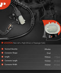 A-Premium rear brake pad wear sensor with wiring harness and oval white connector for Jaguar XE/XF (2017-2019)
