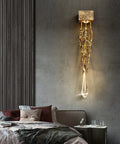Top Shelf Crystal Wall Sconce Dropping That Killer Vintage Vibe You Want, Crafted To Serve Up A Flawlessly Diffused Glare Free Glow Throughout Bedrooms Hallways And Foyers Every Single Time, wall-mounted with crystal drop.