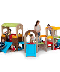 Young Explorers Modular Outdoor Playset For Kids Ages 18 Months To 6 Years Backyard Toddler Playground With Slide Climb And Playhouse